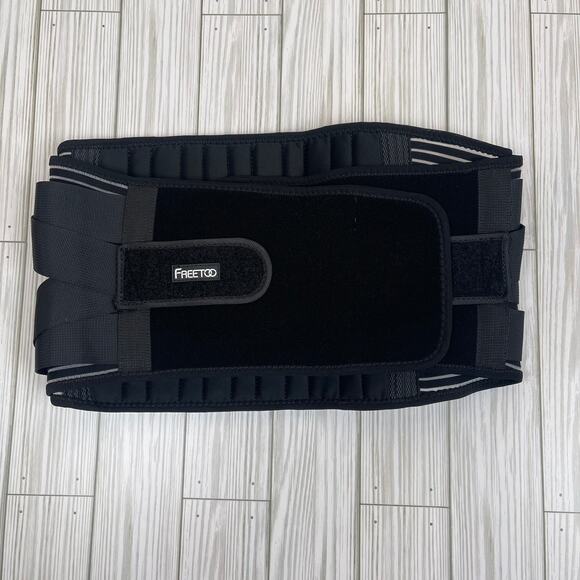 FREETOO Back Brace for Lower Back Pain Relief with 6 Stays, Breathable Support - Picture 1 of 6